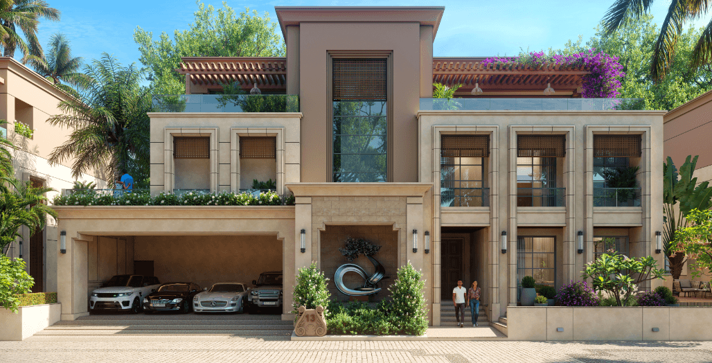 Contemporary villa exterior designed